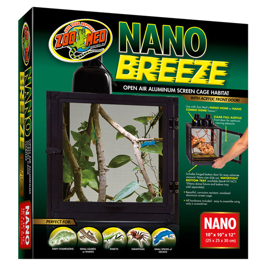 Zoo Med Nano Breeze Aluminium Screen Cage, 25 x 25 x 30cm
